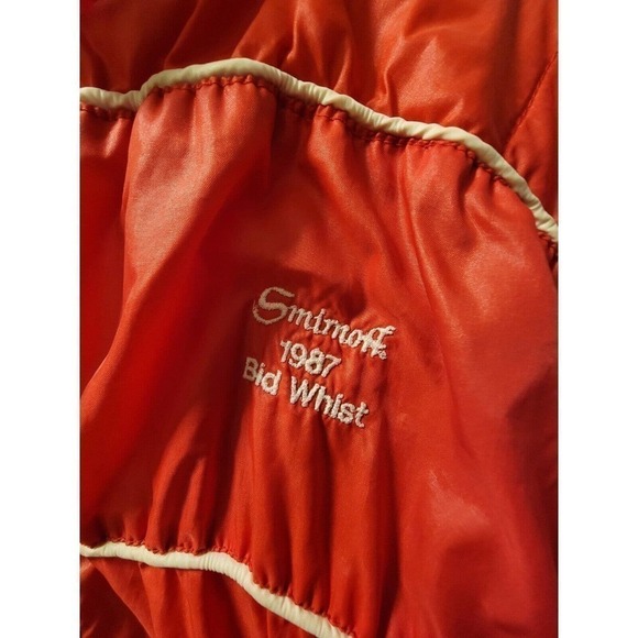 Vintage Smirnoff 1987 Bid Whist Jacket With Packable Hood Red Size XL - Picture 2 of 7